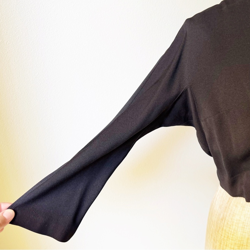 Vintage Bernetti Black Bolero with Buttons - Picture 9 of 13
